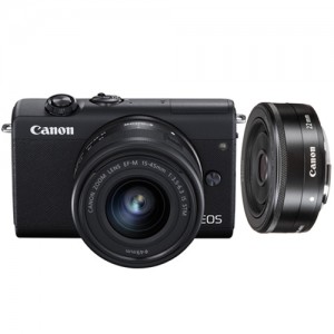 Canon EOS M200 Black with EF-M15-45mm/22mm